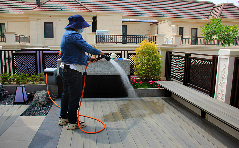 clean your composite decking